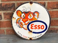 Esso “Put A Tiger In Your Tank” Small Enamel Sign