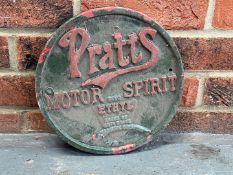 Pratts Motor Spirit Cast Aluminium Sign