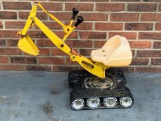 Childs Tin Plate Sit On Digger