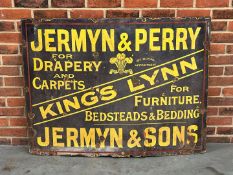 Jermyn and Perry Of Kings Lynn Furniture Traders Enamel Sign