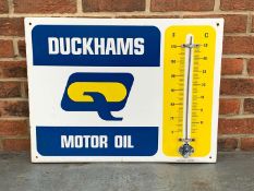 Duckhams Motor Oil Thermometer Enamel Sign&nbsp;