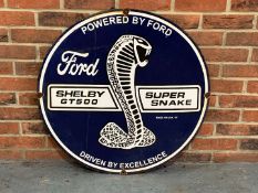 Ford Shelby GT500 Super Snake Enamel Sign