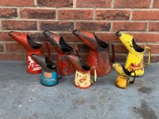 Seven Vintage Oil Pourers