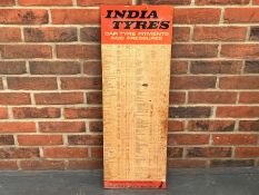 India Tyre's Tin Tyre Pressure Chart