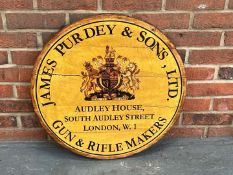 James Purdey and Sons Wooden Made Sign&nbsp;