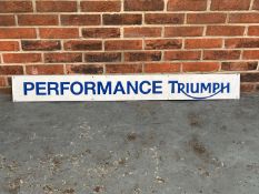 Performance Triumph Metal Sign