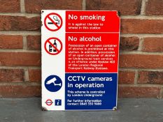 Underground Enamel Warning Sign