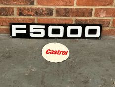 F5000 and Castrol Small Enamel Signs
