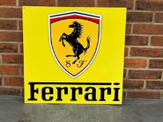 Ferrari Large Metal Emblem Sign
