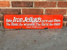 Take Iron Jelloids Enamel Sign