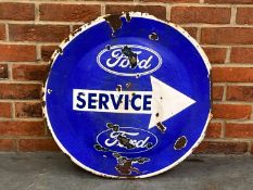 Ford Service Enamel Circular Made Sign&nbsp;