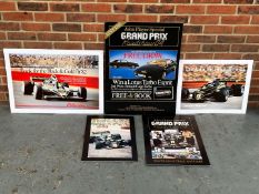 Five JPS Racing Posters