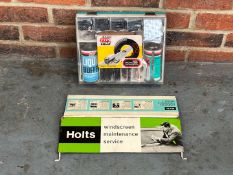 Holts Windowscreen, Maintenance, Service Stand and Puncture Repair Kit (2)