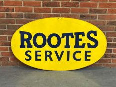 Rootes Service Oval Metal Sign