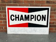 Champion Spark Plugs Metal Sign