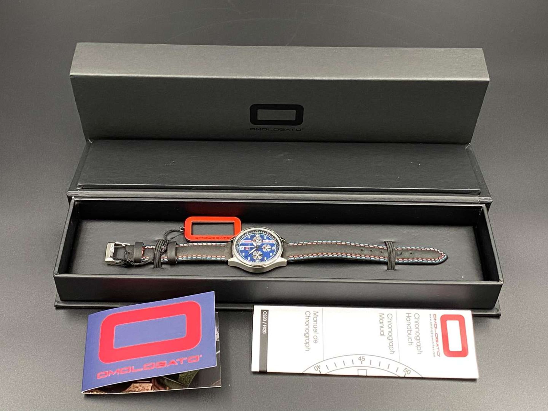 OMOLOGATO, “Racing Chrono”, stainless steel, chronograph wristwatch, - Image 6 of 7