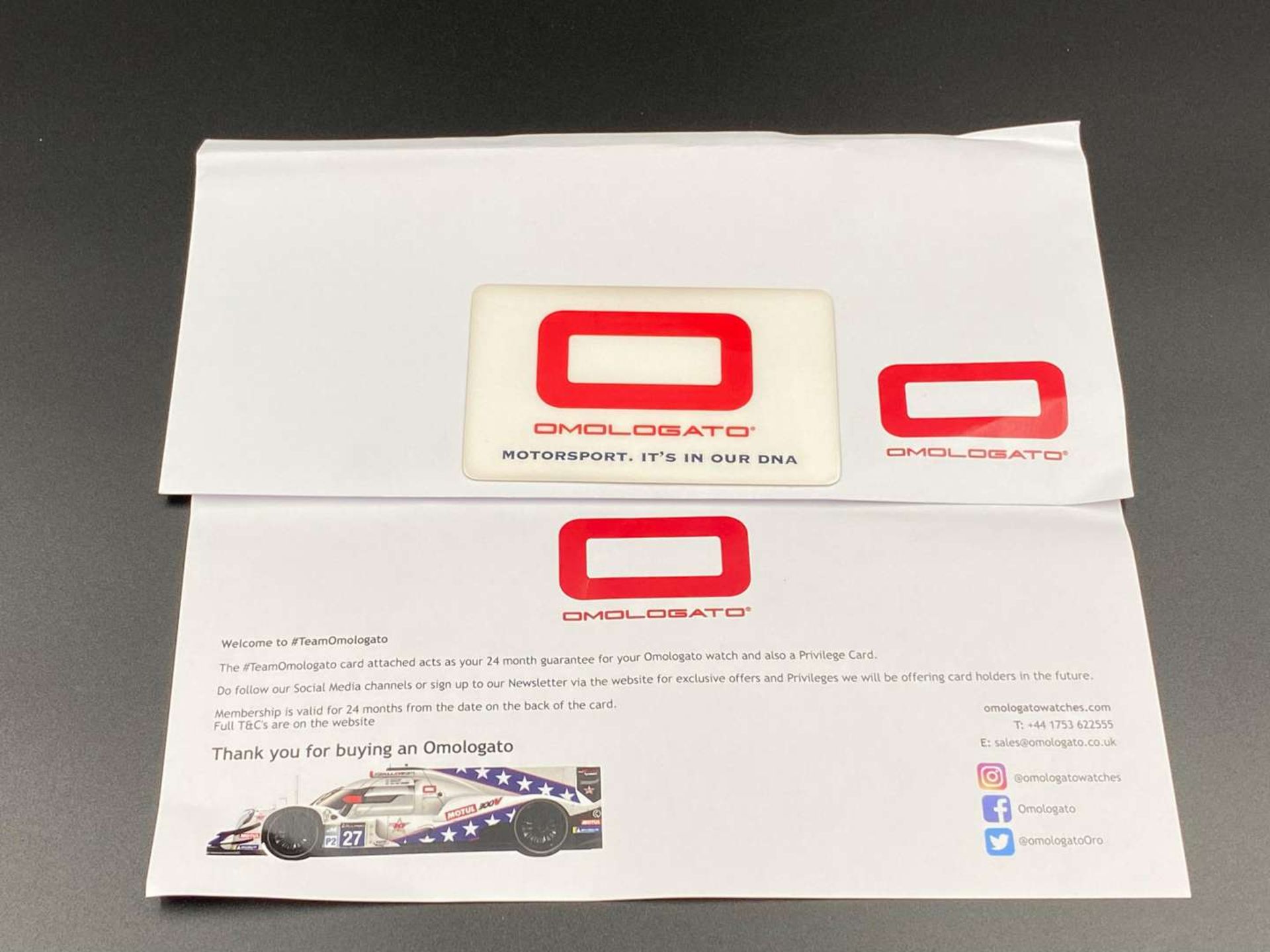 OMOLOGATO, “Racing Chrono”, stainless steel, chronograph wristwatch, - Image 7 of 7