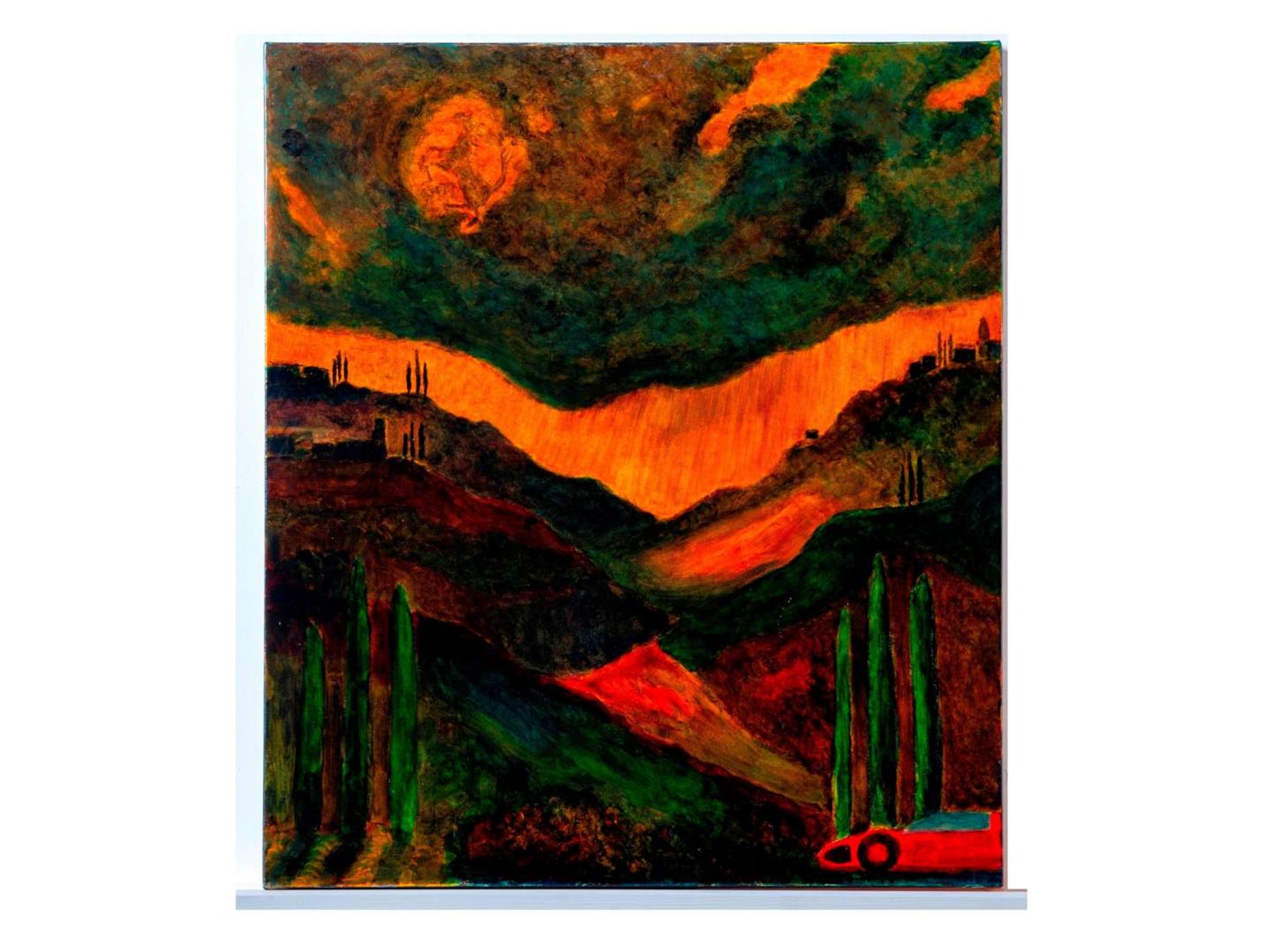 CHRIS REA, Sports racer detail with Cavallino Rampante