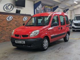 2003 RENAULT KANGOO AUTHENTIQUE DCI 80