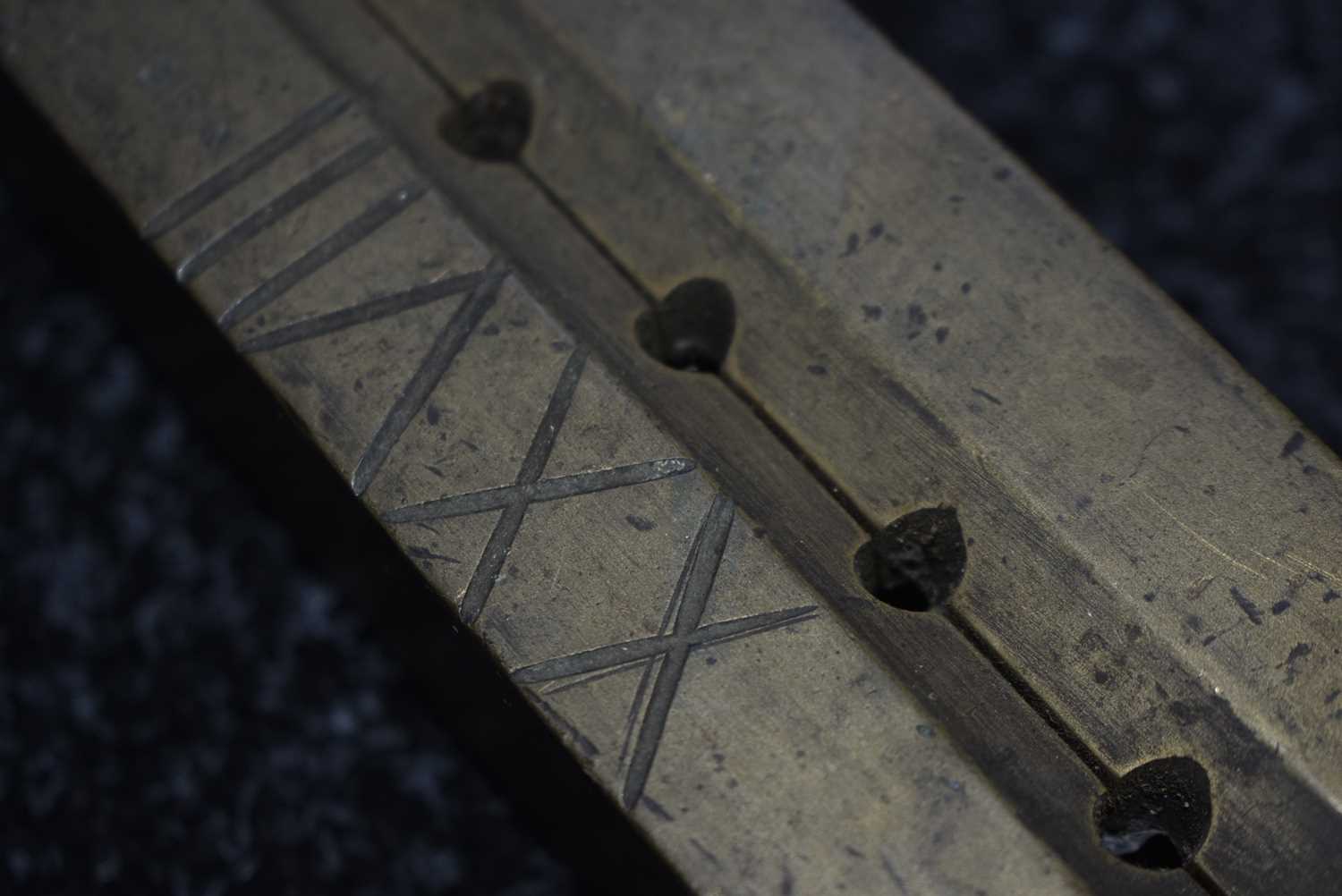 A LARGE BRASS GANG MOULD, - Image 6 of 6