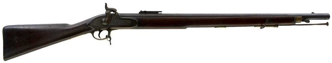 A .758 CALIBRE PATTERN 1842 PERCUSSION SEA SERVICE RIFLED MUSKET,