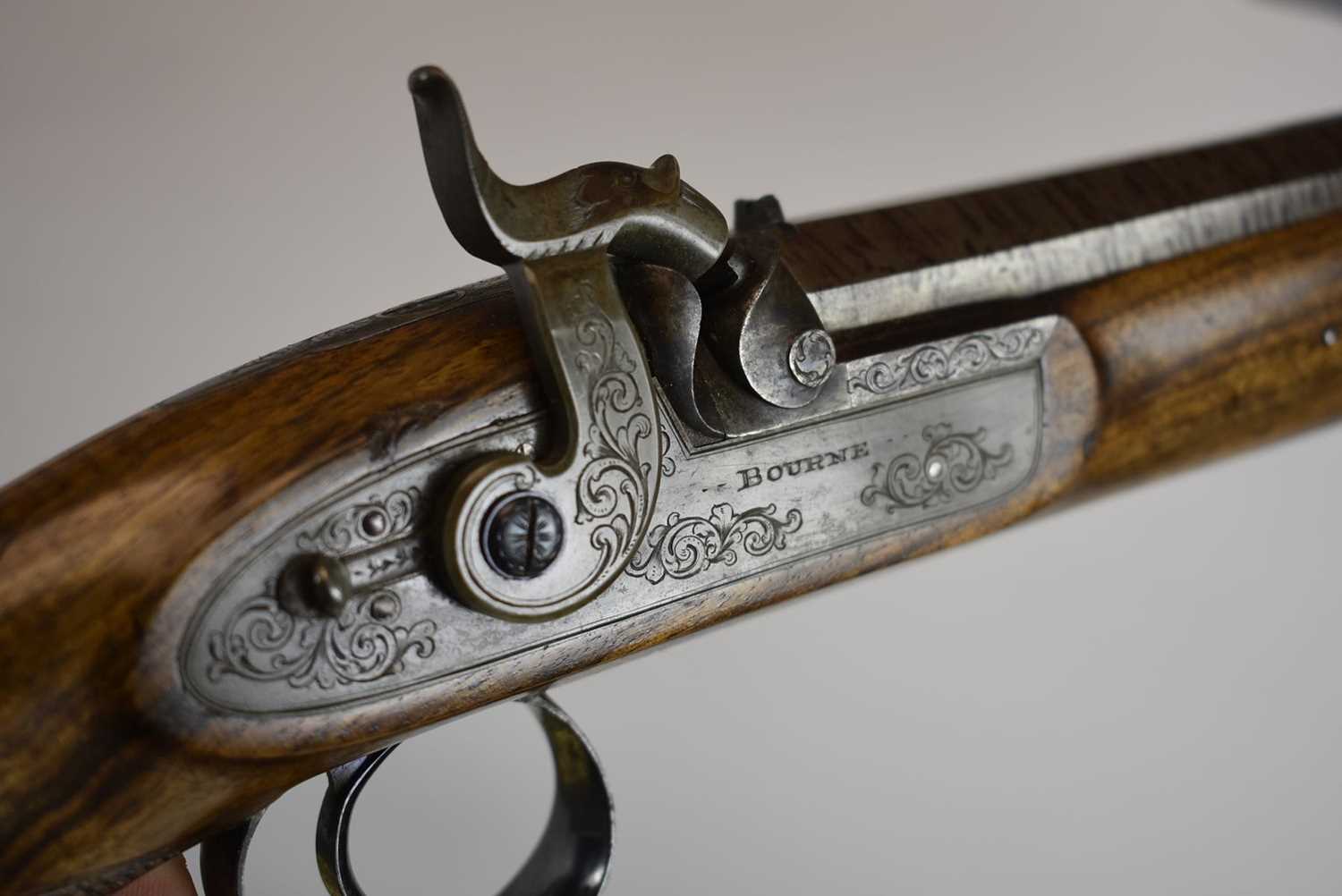 A CASED PAIR OF .650 CARBINE BORE PERCUSSION CAVALRY OFFICER'S PISTOLS, - Image 17 of 23