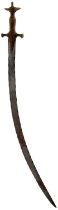 A 19TH CENTURY INDIAN TULWAR OR SWORD FOR A CHILD,