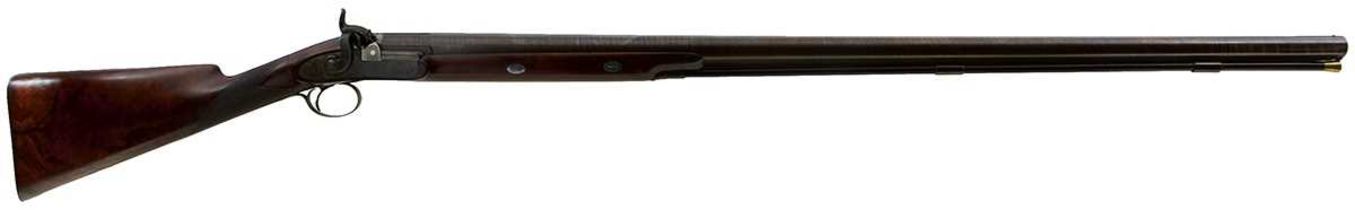 A SCARCE 7-BORE PERCUSSION PURDEY FOWLING PIECE OR SPORTING GUN,