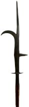 AN EARLY 16TH CENTURY ITALIAN RONCONE OR POLEARM,