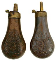 A COLT'S PATENT EAGLE POWDER FLASK,