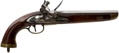 A .700 CALIBRE DUTCH FLINTLOCK SEA SERVICE PISTOL,