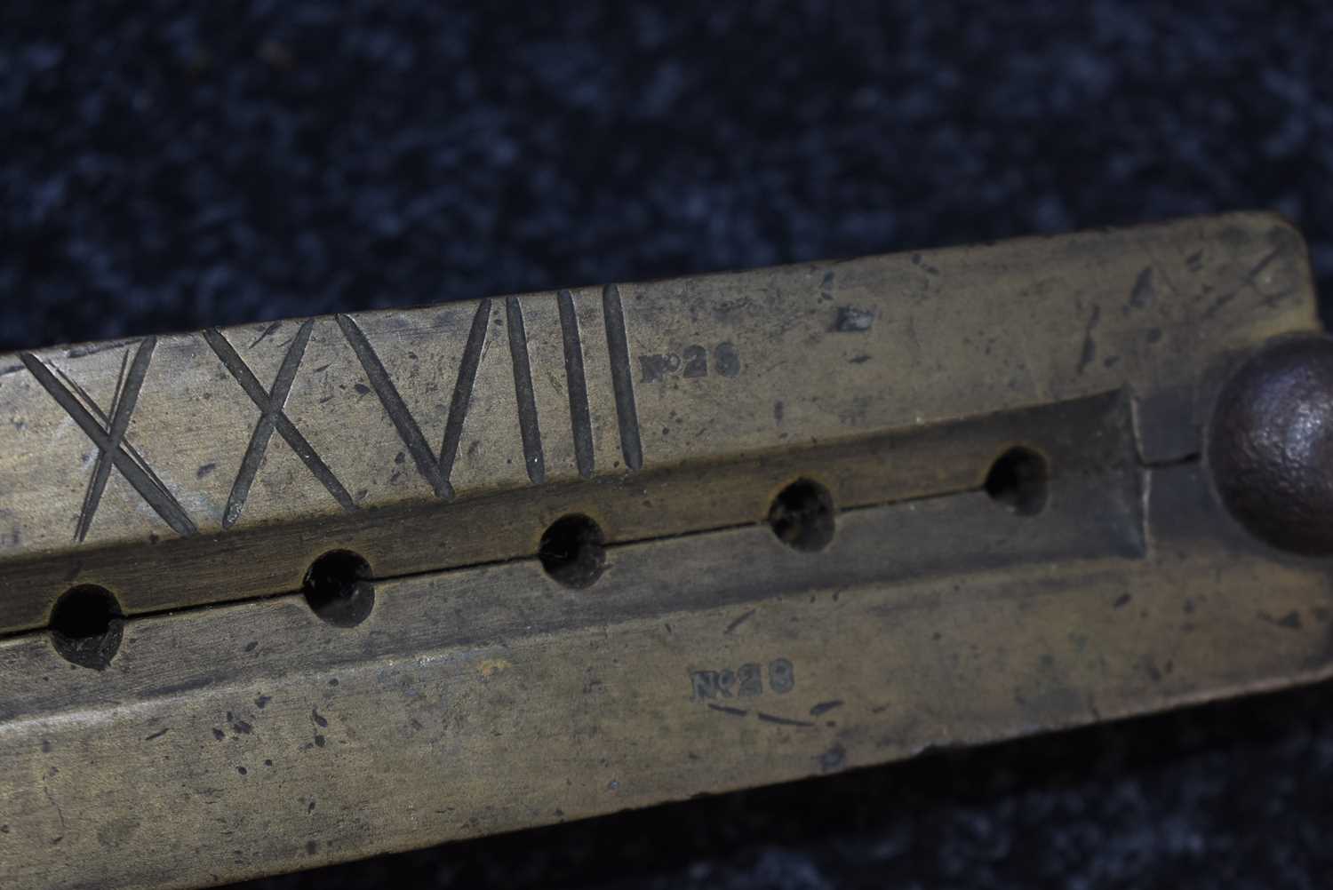 A LARGE BRASS GANG MOULD, - Image 4 of 6