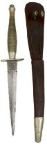 A SCARCE FIRST PATTERN FAIRBAIRN-SYKES COMMANDO KNIFE OR DAGGER,