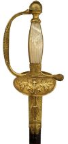 A FRENCH NAVAL OFFICER'S SWORD,
