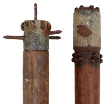 TWO VARIOUS FIRST WORLD WAR TRENCH CLUBS,