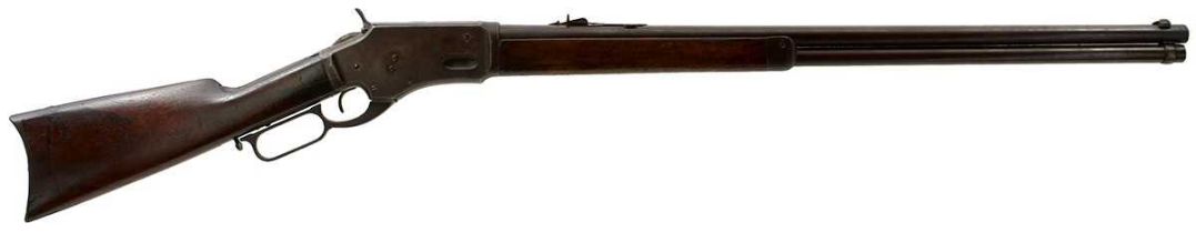 A RARE .40 OBSOLETE CALIBRE WHITNEY LEVER ACTION RIFLE,