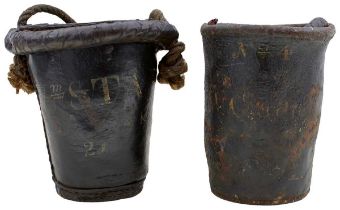 A GEORGE III NAVAL BUCKET,