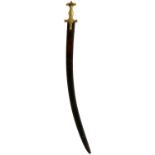 AN INDIAN TULWAR OR SWORD,