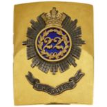 AN OFFICER'S SHOULDER BELT PLATE TO THE 22ND REGIMENT OF FOOT (CHESHIRE),