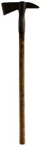 A LARGE SIZE 19TH CENTURY BOARDING OR RIGGING AXE(?),