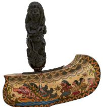 A LATE 19TH OR EARLY 20TH CENTURY BALINESE KRIS,