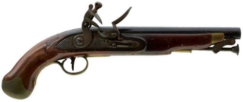 A SCARCE .577 CALIBRE WILLIAM IV FLINTLOCK SEA SERVICE PISTOL,