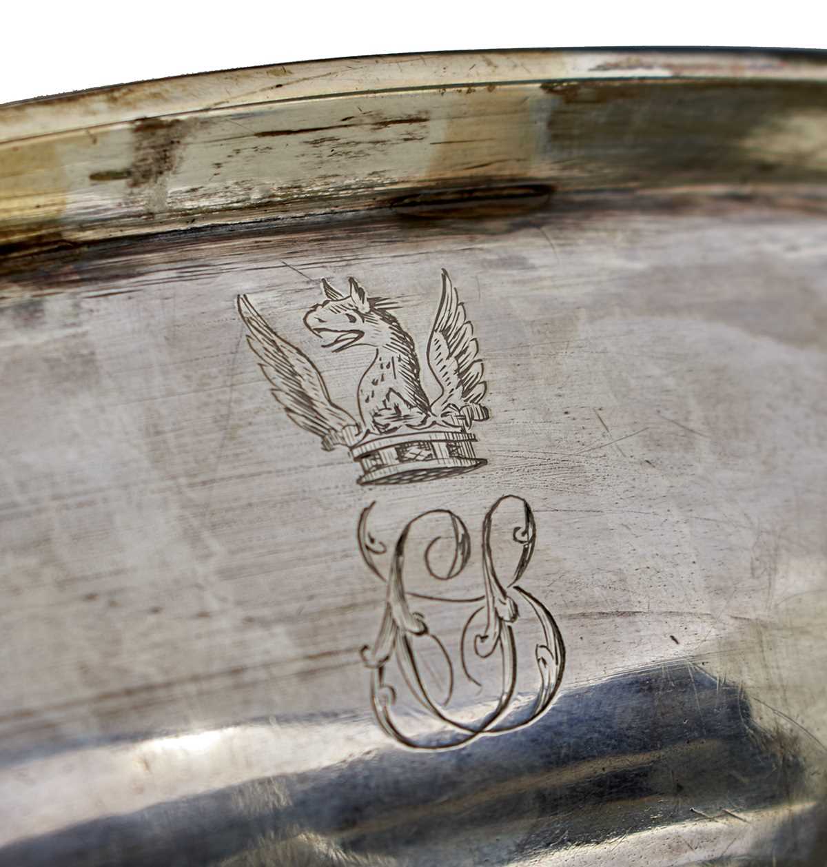 AN EARLY 19TH CENTURY FRENCH SILVER OVAL BOWL - THE SO CALLED SPENCER BOWL, - Image 3 of 8