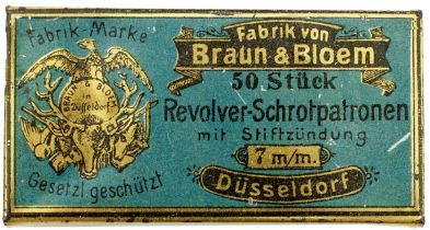 A BRAUN & BLOEM, DUSSELDORF, TIN,