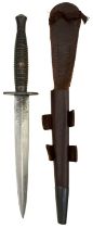 A WILKINSON MARKED THIRD PATTERN COMMANDO KNIFE OR DAGGER,