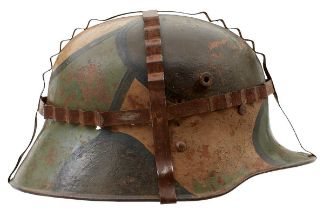 AN IMPERIAL GERMAN MODEL `916 STEEL HELMET,