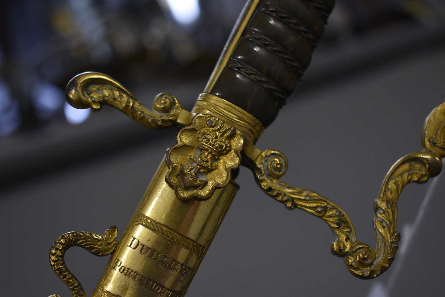 AN ORNATELY MOUNTED GEORGIAN NAVAL OFFICER'S SWORD, - Image 16 of 18
