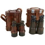 A CASED PAIR OF BRITISH MKV FIRST WORLD WAR BINOCULARS,