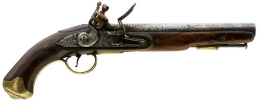 A .650 CALIBRE FLINTLOCK LIGHT DRAGOON PISTOL,