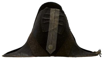 AN EARLY VICTORIAN SUSSEX MILITIA OR SHERIFF'S BICORN HAT,